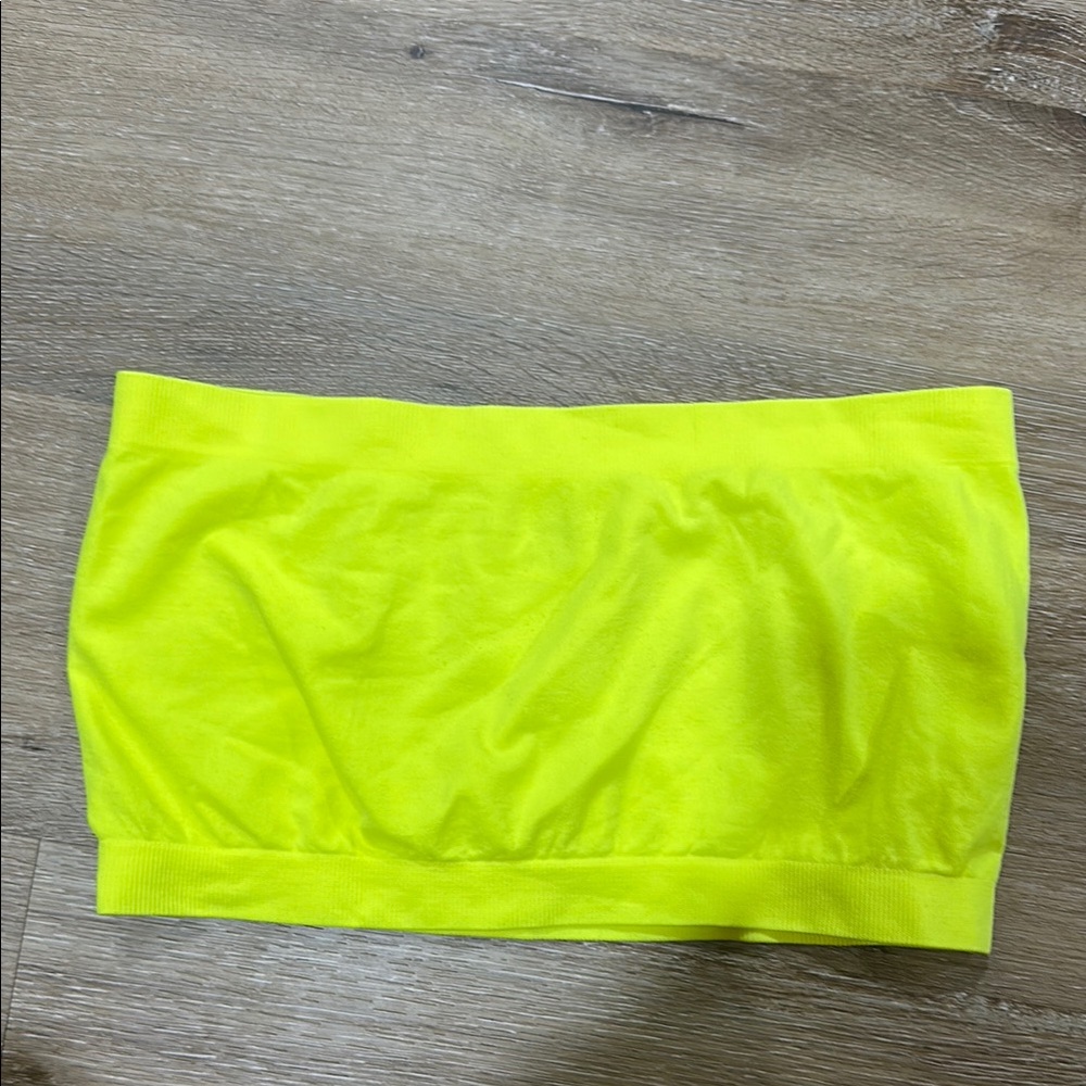 Neon Yellow Bandeau Top